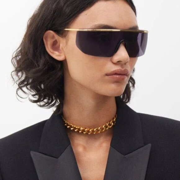 NEW Tom Ford FT0980/S 30A PAVLOS-02 Gold Grey Shield Unisex Sunglasses TF 098/S - Picture 8 of 13